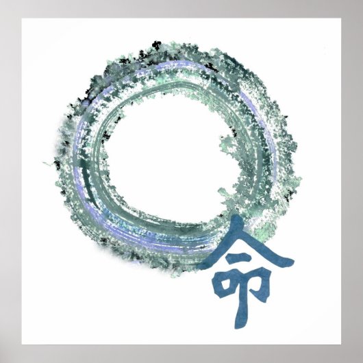 Aquamarine Destiny, Enso Poster (Voorkant)