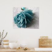 Aquamarine Dream Poster (Keuken)