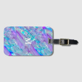 Aquamarine en Amethyst Crystal Bagagelabel (Voorkant (horizontaal))