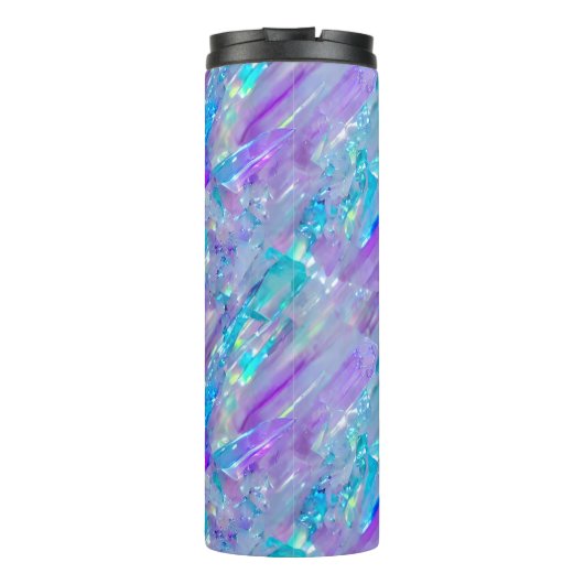 Aquamarine en Amethyst Crystal Thermosbeker (Achterkant)