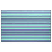 Aquamarine en Dark Slate Blue Pattern Stof (Fat Quarter)