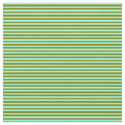Aquamarine en Green Striped Pattern Stof (Close Up)