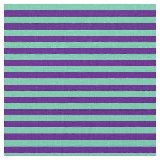 Aquamarine en Indigo Striped/Lined Pattern Stof (Close Up)