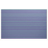 Aquamarine en Indigo Striped/Lined Pattern Stof (Fat Quarter)