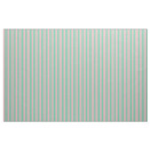 Aquamarine en Light Pink Lines/Stripes Pattern Stof (Yard (91,4 cm))