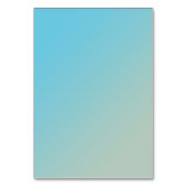 Aquamarine en Peach Wedding Table Kaart - nummer 6 (Achterkant)