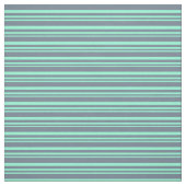 Aquamarine en Slate Grey Lines/Stripes Pattern Stof (Swatch)
