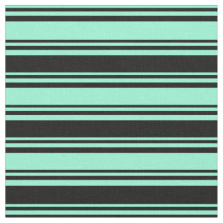 Aquamarine en zwart gekleurd patroon stof