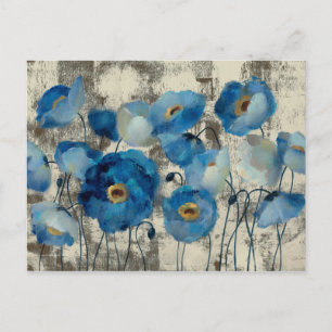 Aquamarine Floral Briefkaart