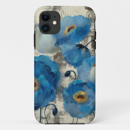 Aquamarine Floral Case-Mate iPhone Case (Achterkant)