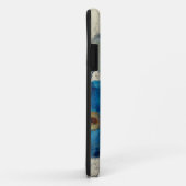 Aquamarine Floral Case-Mate iPhone Case (Achterkant/rechts)