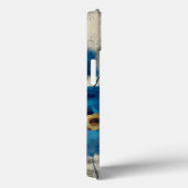 Aquamarine Floral Case-Mate iPhone Case (Achterkant / Rechts)