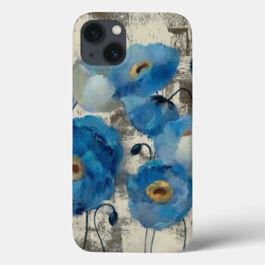 Aquamarine Floral Case-Mate iPhone Case (Achterkant)