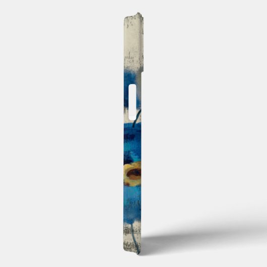 Aquamarine Floral Case-Mate iPhone Case (Achterkant / Rechts)