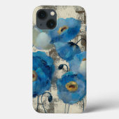 Aquamarine Floral Case-Mate iPhone Case (Achterkant)