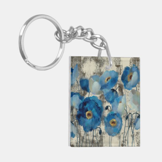 Aquamarine Floral Sleutelhanger (Voorkant Links)