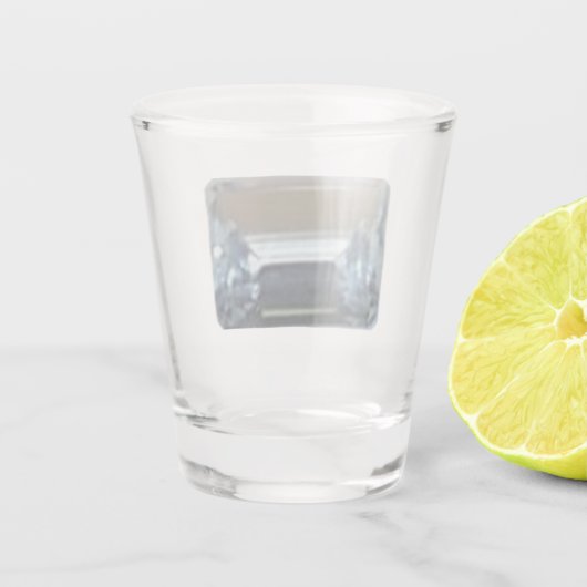 Aquamarine Gem-glas Shot Glas (Achterkant)