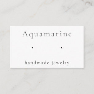 Aquamarine Gemstone die juwelier display Kaart ver