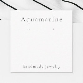 Aquamarine Gemstone die juwelier display Kaart ver