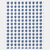 Aquamarine Gemstone, Sky Blue Fleece Deken (Voorkant)