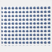 Aquamarine Gemstone, Sky Blue Fleece Deken (Voorkant (Horizontaal))