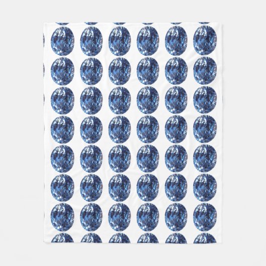 Aquamarine Gemstone, Sky Blue Fleece Deken (Voorkant)