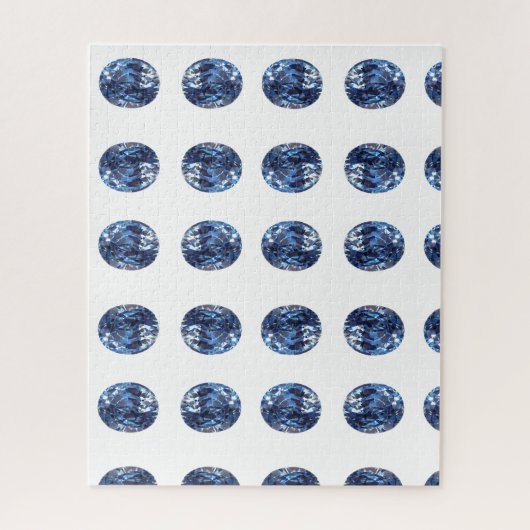 Aquamarine Gemstone Sky Blue Legpuzzel (Verticaal)