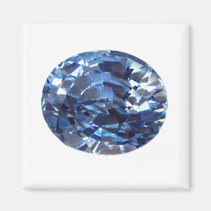 Aquamarine Gemstone Sky Blue Magneet