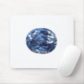 Aquamarine Gemstone Sky Blue Muismat (Met muis)