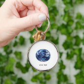 Aquamarine Gemstone, Sky Blue Sleutelhanger (Hand)