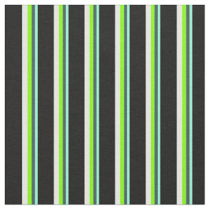 Aquamarine, Grijs, Chartreuse, Mint Cream en Zwart Stof