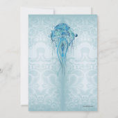 Aquamarine Jellyfish Invitation2 Kaart (Achterkant)