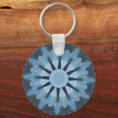 Aquamarine Kaleidoscope Sleutelhanger (Voorkant)