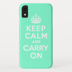 Aquamarine Kalm bewaren en doorgaan Case-Mate iPhone Case