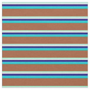 Aquamarine, Lavender, Blue, Dark Turquoise, Sienna Stof