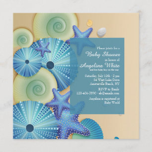 Aquamarine Life Invitation Kaart