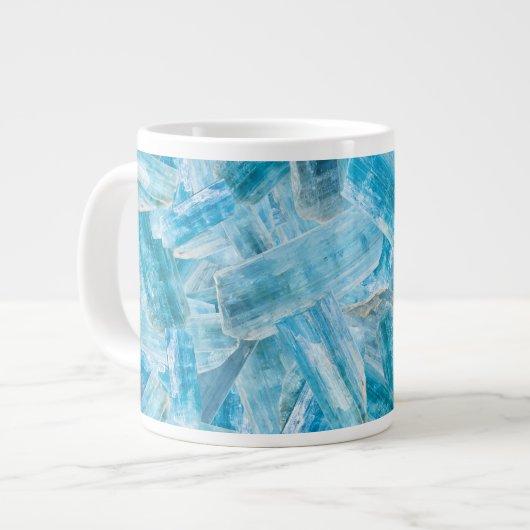 Aquamarine March Birthday Crystal Gemstone 20 oz Grote Koffiekop (Links)