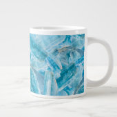 Aquamarine March Birthday Crystal Gemstone 20 oz Grote Koffiekop (Rechts)