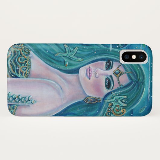 Aquamarine mermaid art. Renee Lavoie Case-Mate iPhone Case (Achterkant (horizontaal))