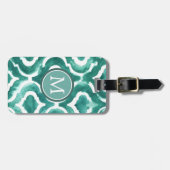 Aquamarine Motif IV Bagagelabel (Voorkant horizontaal)