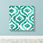 Aquamarine Motif IV Canvas Afdruk (Insitu (Houten vloer))
