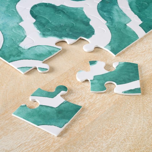 Aquamarine Motif IV Legpuzzel (Zijkant)