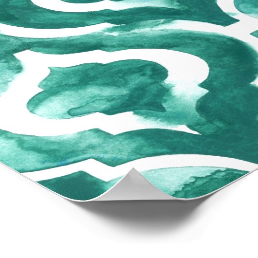 Aquamarine Motif IV Poster (Hoek)