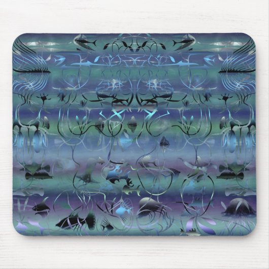 Aquamarine Mousepad Muismat (Voorkant)