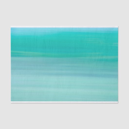 Aquamarine oceaan zee water tissuepapier (Voorkant)