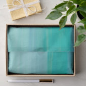 Aquamarine oceaan zee water tissuepapier (Geschenk)