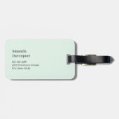 Aquamarine Ocean Tropical Beach Scenic Bagagelabel (Achterkant horizontaal)