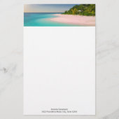 Aquamarine Ocean Tropical Beach Scenic Briefpapier (Voorkant)