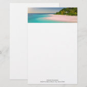 Aquamarine Ocean Tropical Beach Scenic Briefpapier (Voorkant / Achterkant)