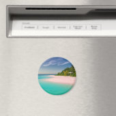 Aquamarine Ocean Tropical Beach Scenic Magneet (Insitu (Vaatwasser))